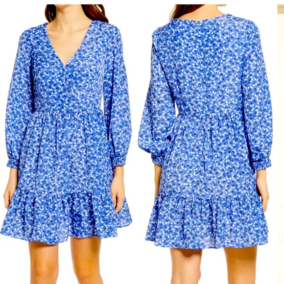 Eliza J Floral Fit & Flare Pocket Dress- Size 12 - Picture 1 of 6